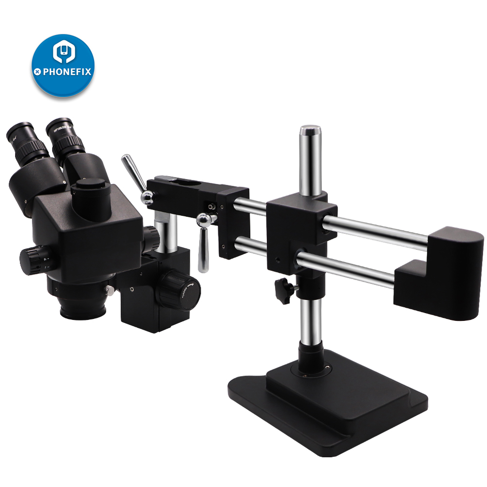 3.5X-90X 블랙 더블 암 스테레오 현미경 전화 P - Stereo Trinocular Microscope Pcb 리뷰 및 가격