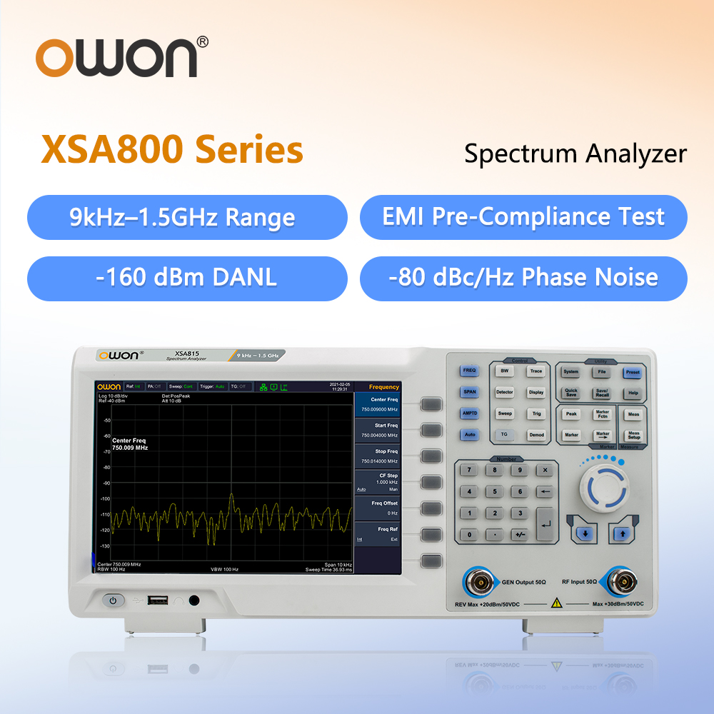 트래킹 발생기가 장착된 OWON 스펙트럼 분석기 XSA - Signal Generator Spectrum Analyzer 리뷰 및 가격